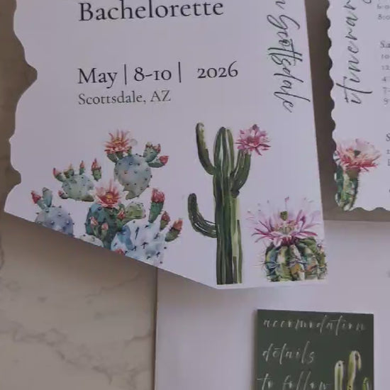 Arizona Die Cut Invitation Suite | 5 pc
