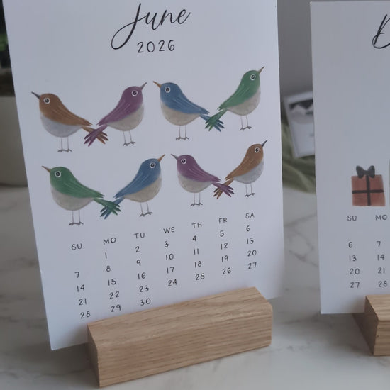 2026 Calendar | Jun-Dec | Desktop | Watercolor Design