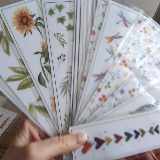 Bookmarks | Laminated | 2x8 inch | Watercolor Stationery