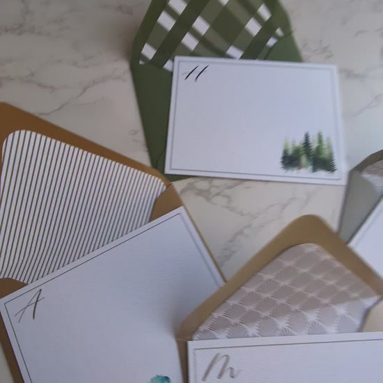 Monogram Card Lined Envelope Discontinued