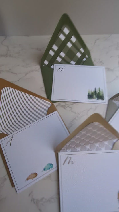 Monogram Card Lined Envelope Discontinued