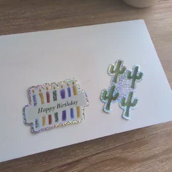 Stickers | Glitter | 3" x 2"