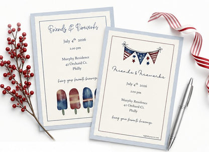 4th of July | Invitation Suite | A7 (5x7)