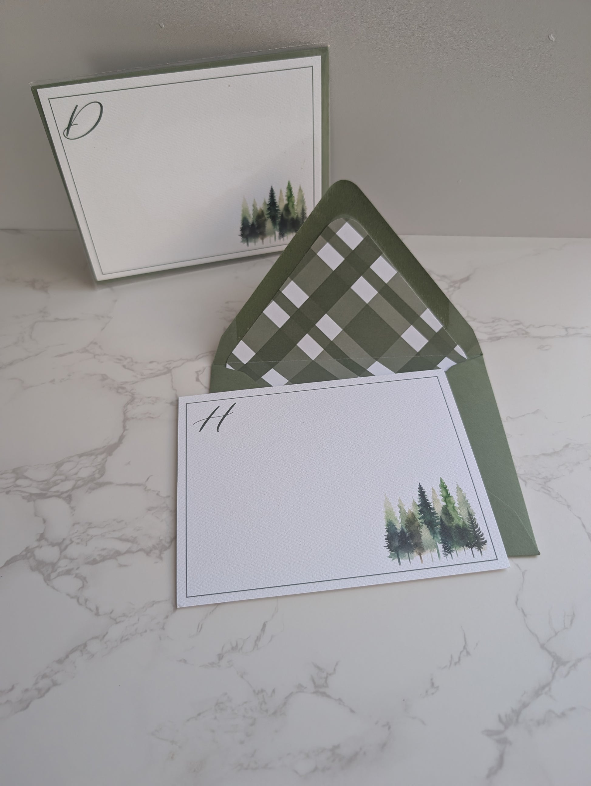 Monogram Card Lined Envelope Discontinued