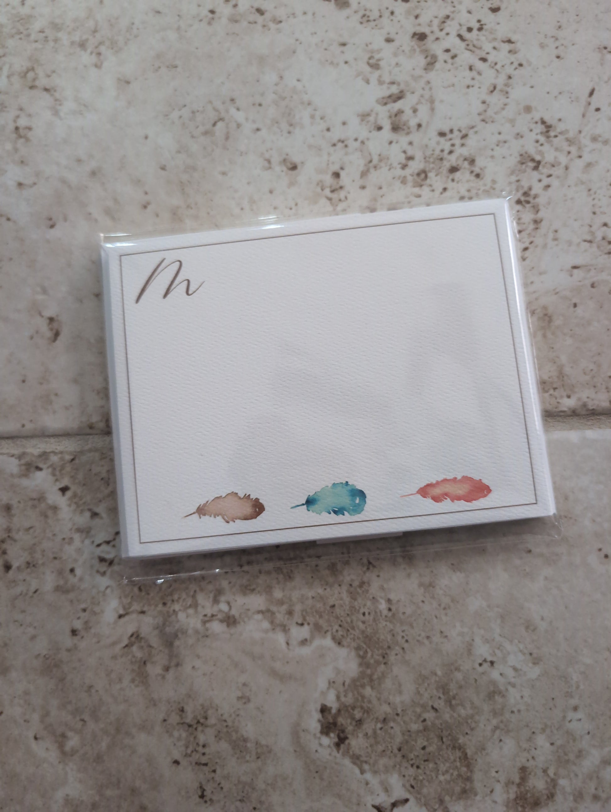 Monogram Card Lined Envelope Discontinued