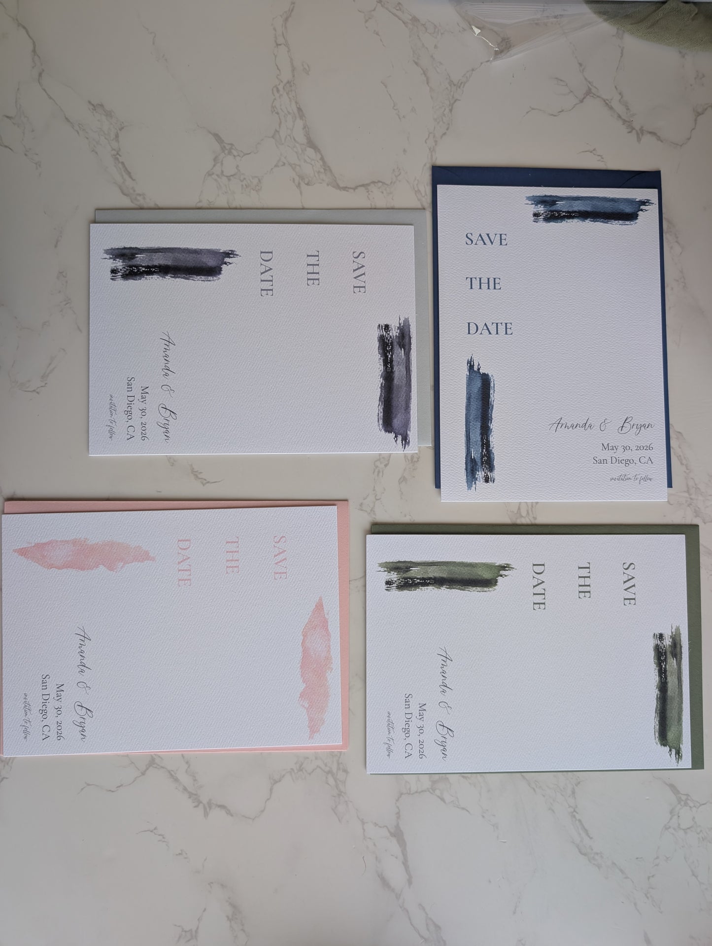 Save the Date | Paint Suite | Wedding Watercolor