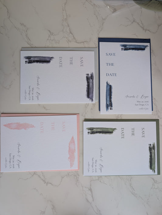 Save the Date | Paint Suite | Wedding Watercolor