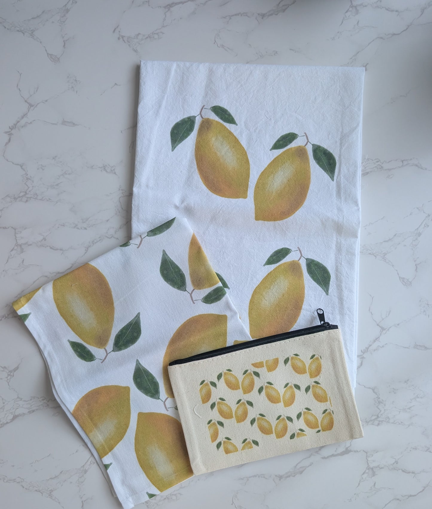 Tea Towel | Cotton | 27x27 | 15x20 | Watercolor