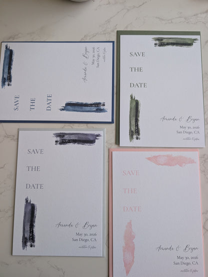 Save the Date | Paint Suite | Wedding Watercolor