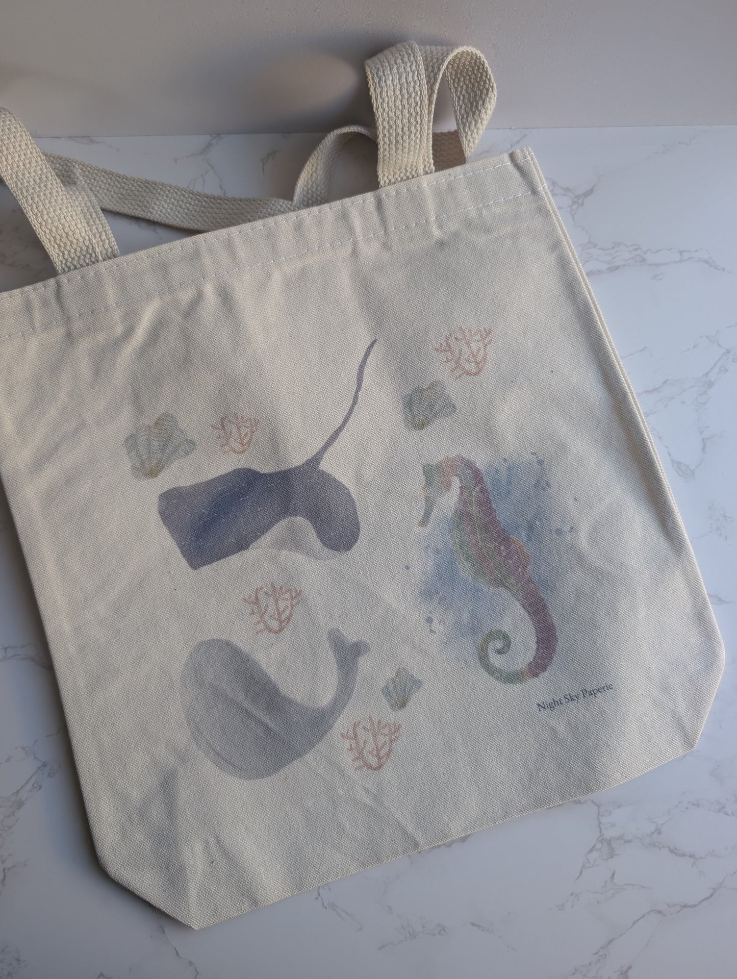 Canvas Tote Bag | 13.5" square