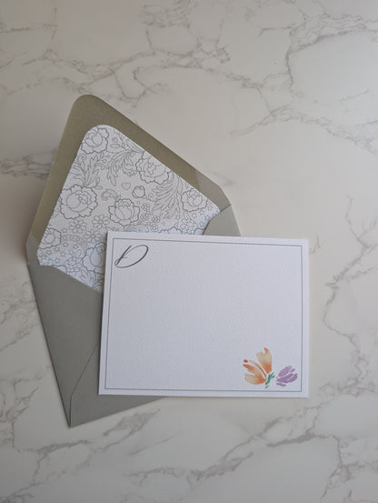 Monogram Card Lined Envelope Discontinued