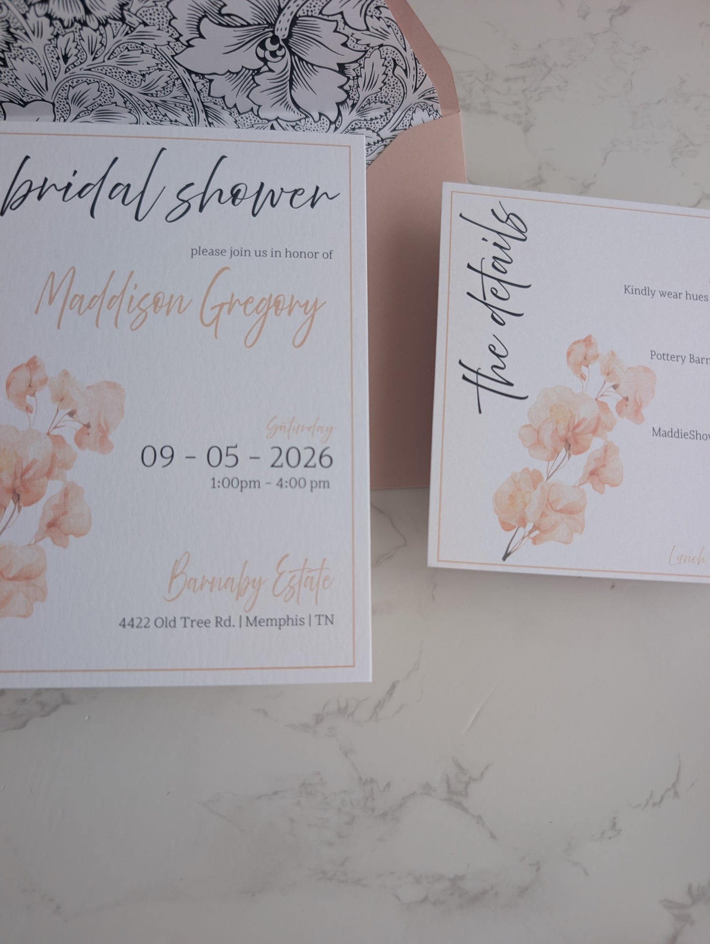 Sweet Pea Invitation Suite | 4 pc