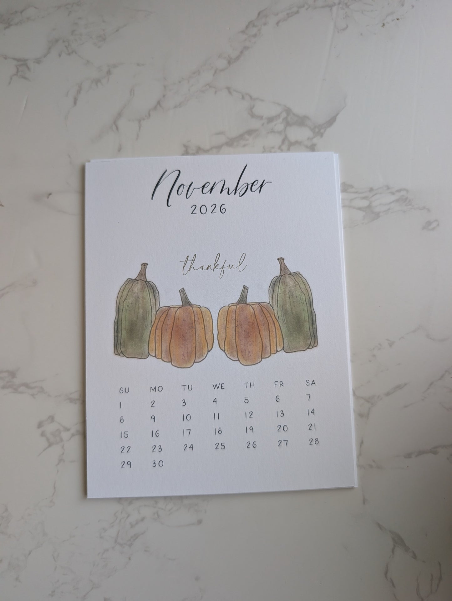 2026 Calendar | Jun-Dec | Desktop | Watercolor Design