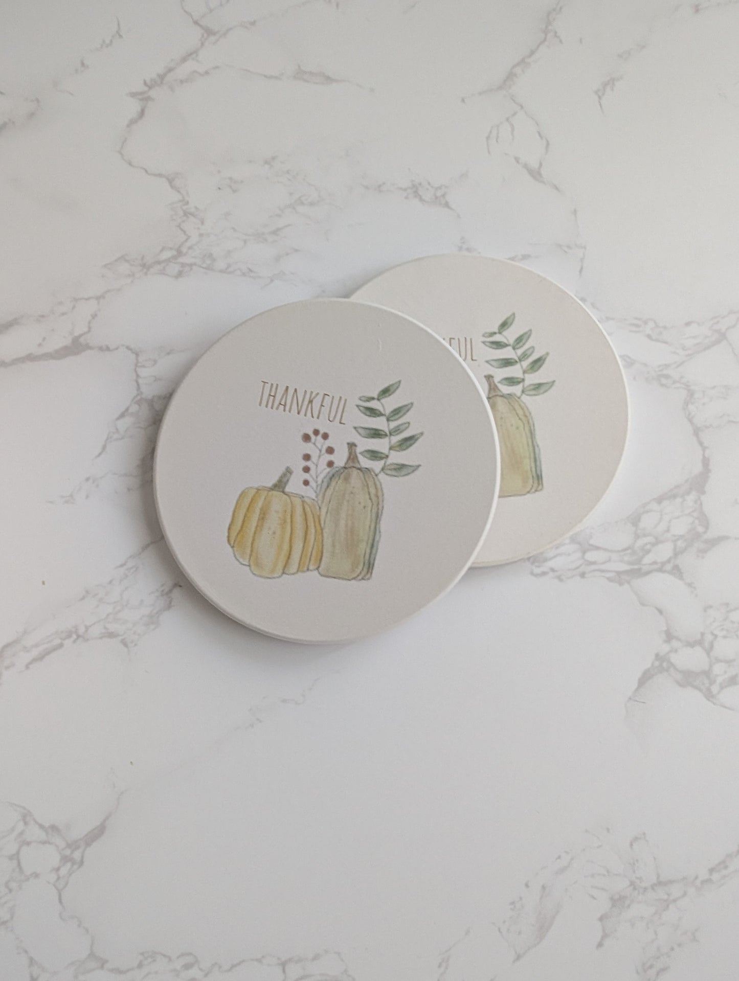 Coaster | Ceramic | Round | 2ct. | Watercolor