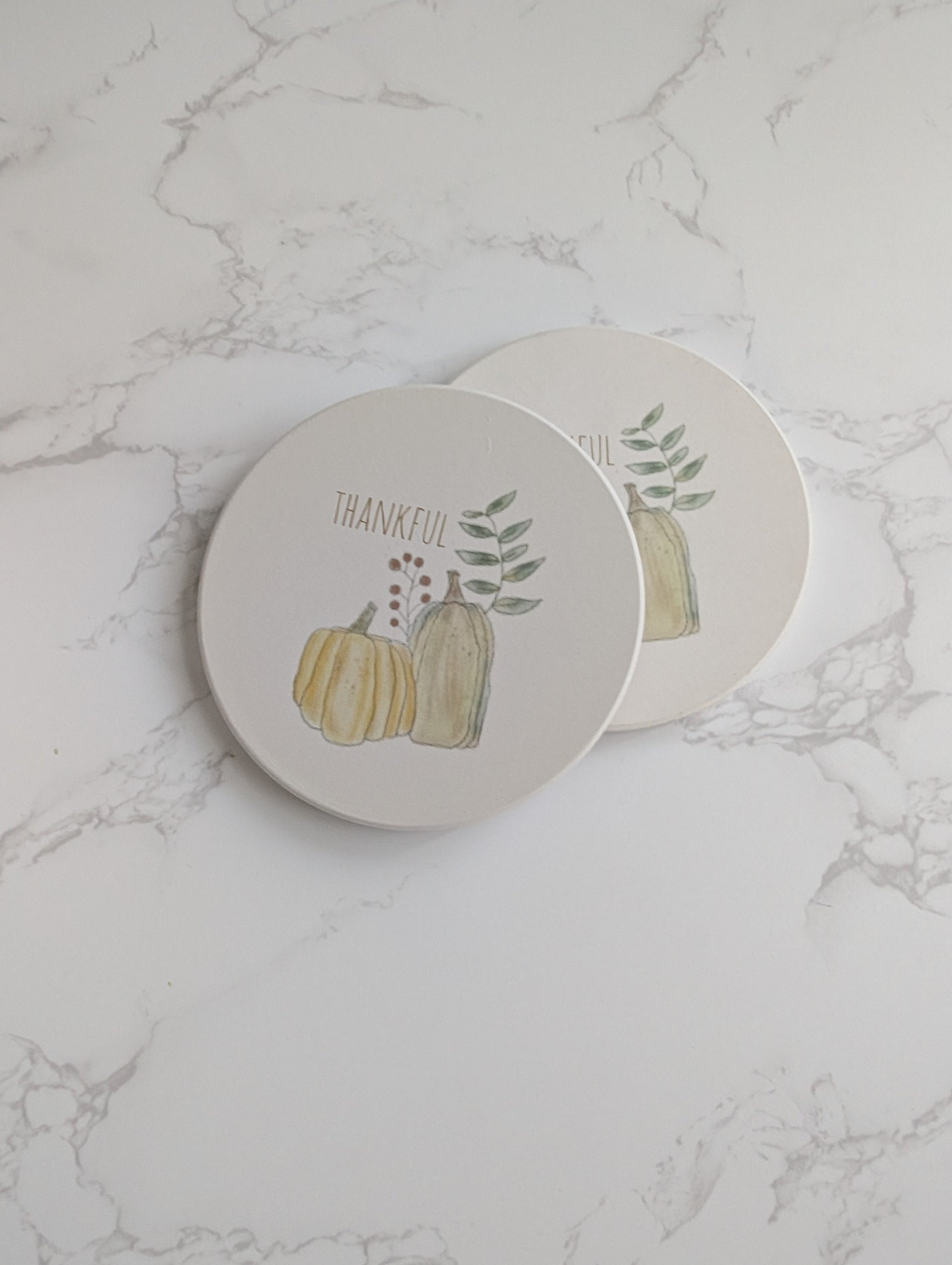 Coaster | Ceramic | Round | 2ct. | Watercolor