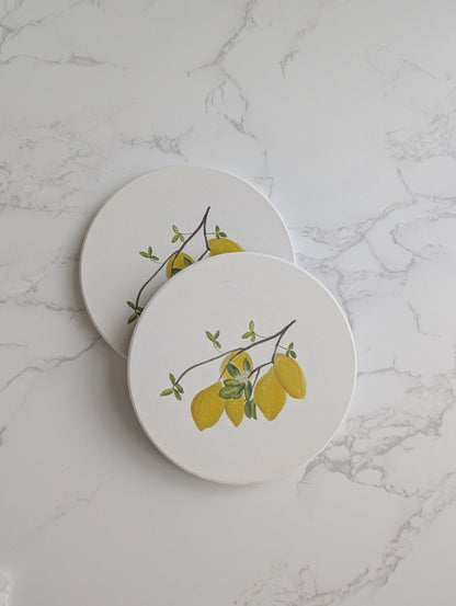 Coaster | Ceramic | Round | 2ct. | Watercolor