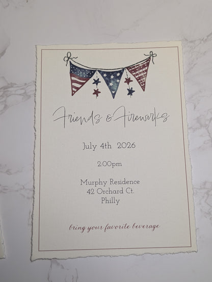 4th of July | Invitation Suite | A7 (5x7)