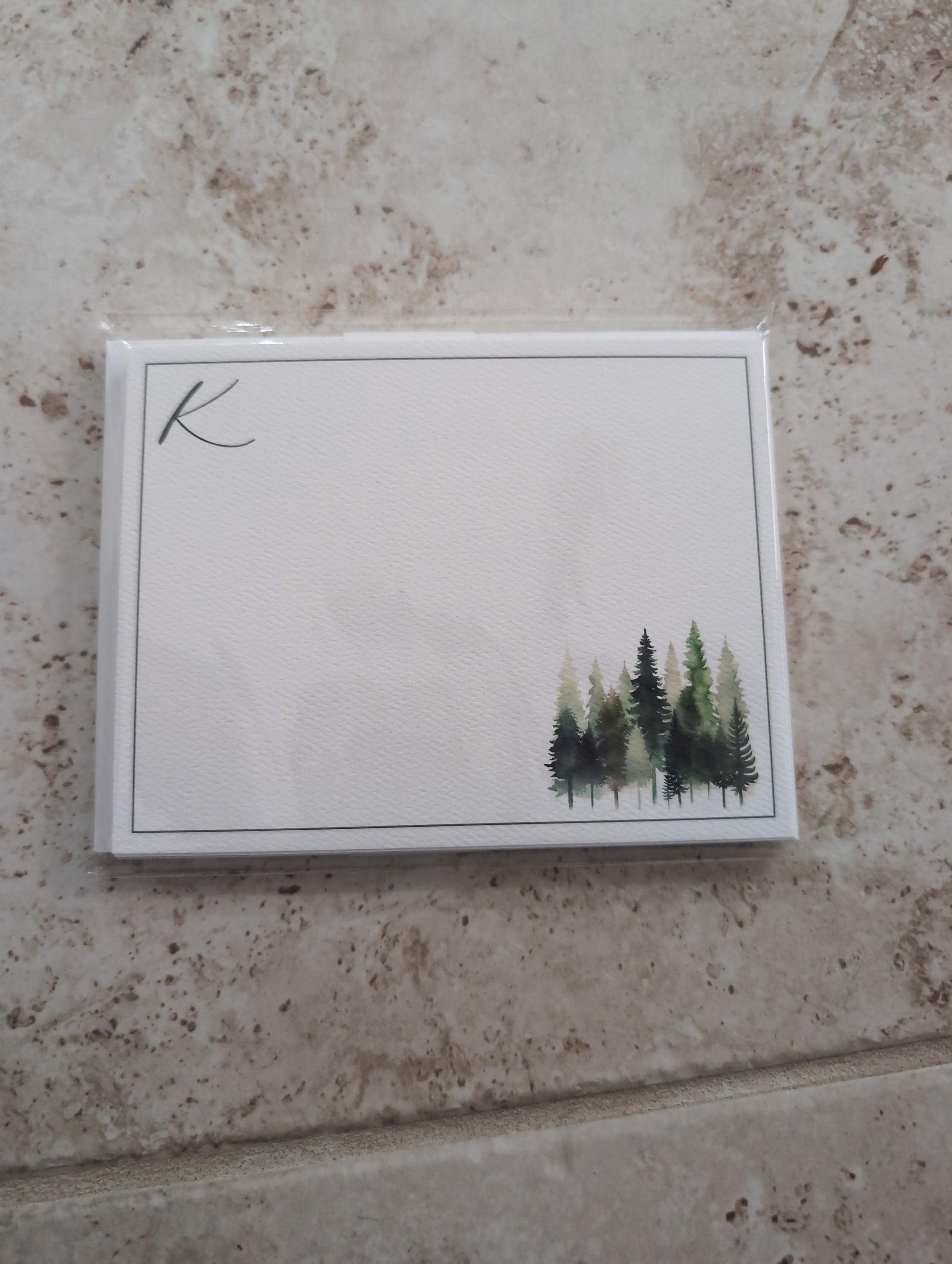 Monogram Card Lined Envelope Discontinued