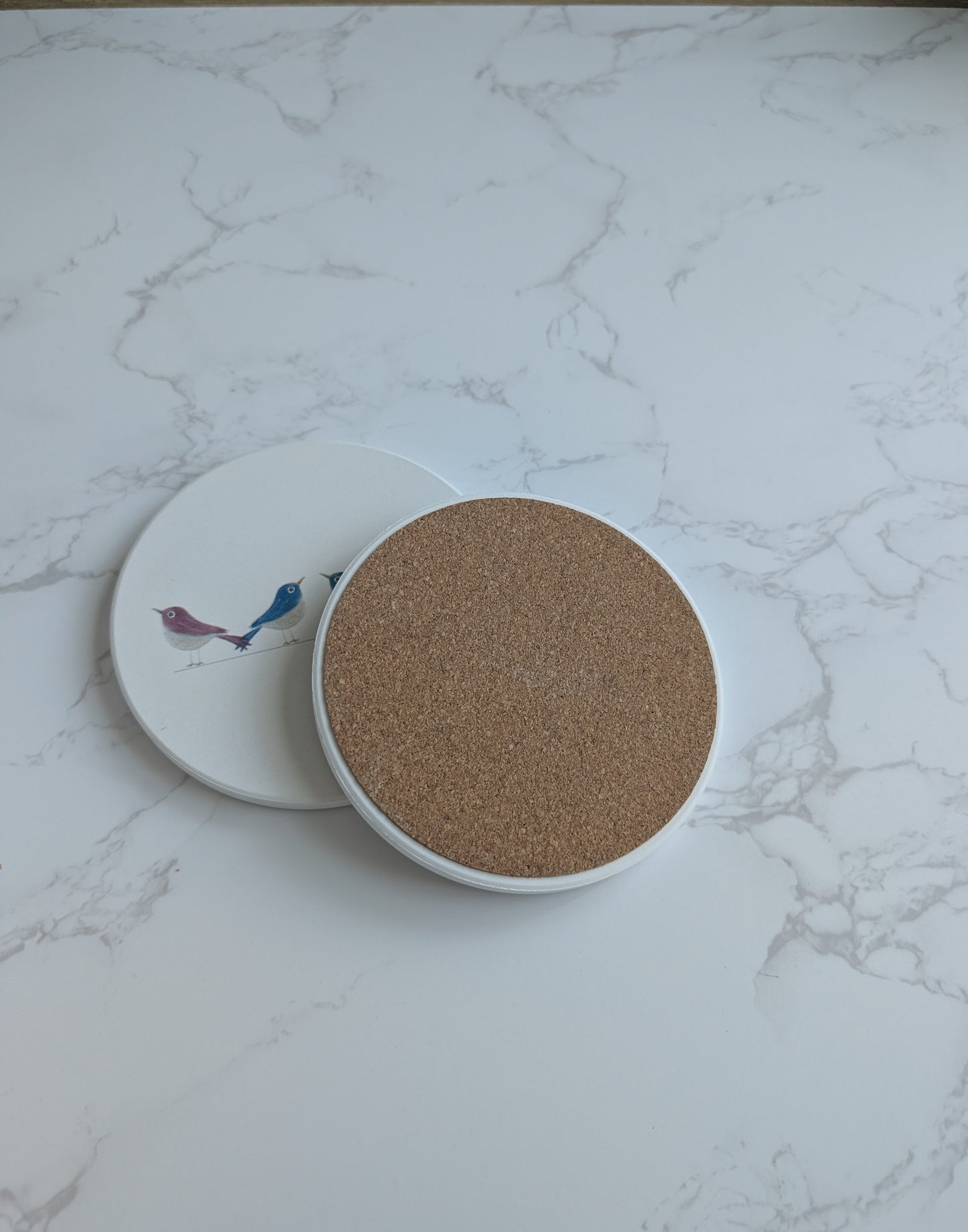Coaster | Ceramic | Round | 2ct. | Watercolor