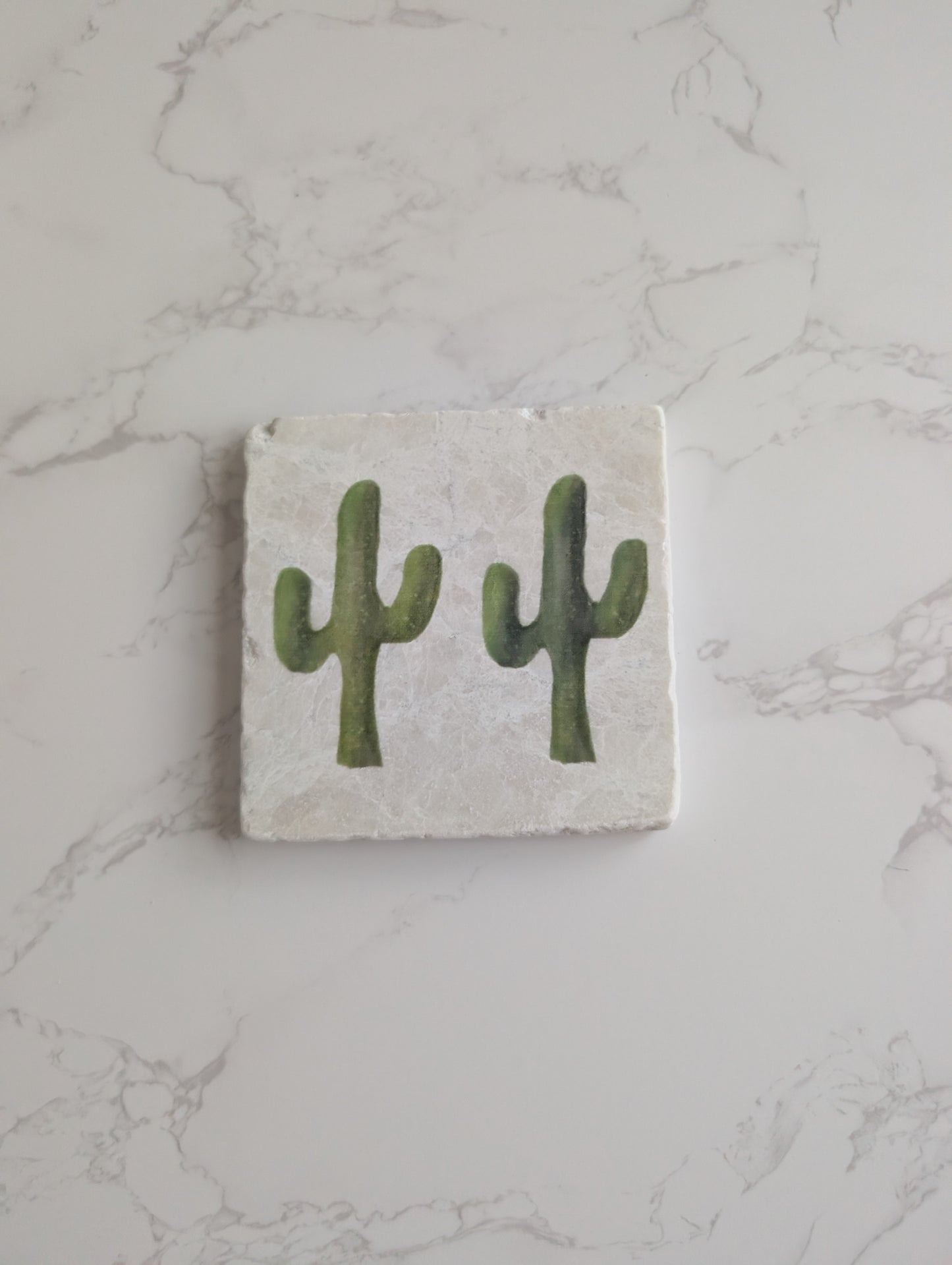 Trivet | Marble | Travertine | Square | 4 inch | One Qty