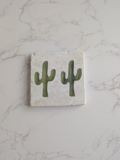 Trivet | Marble | Travertine | Square | 4 inch | One Qty