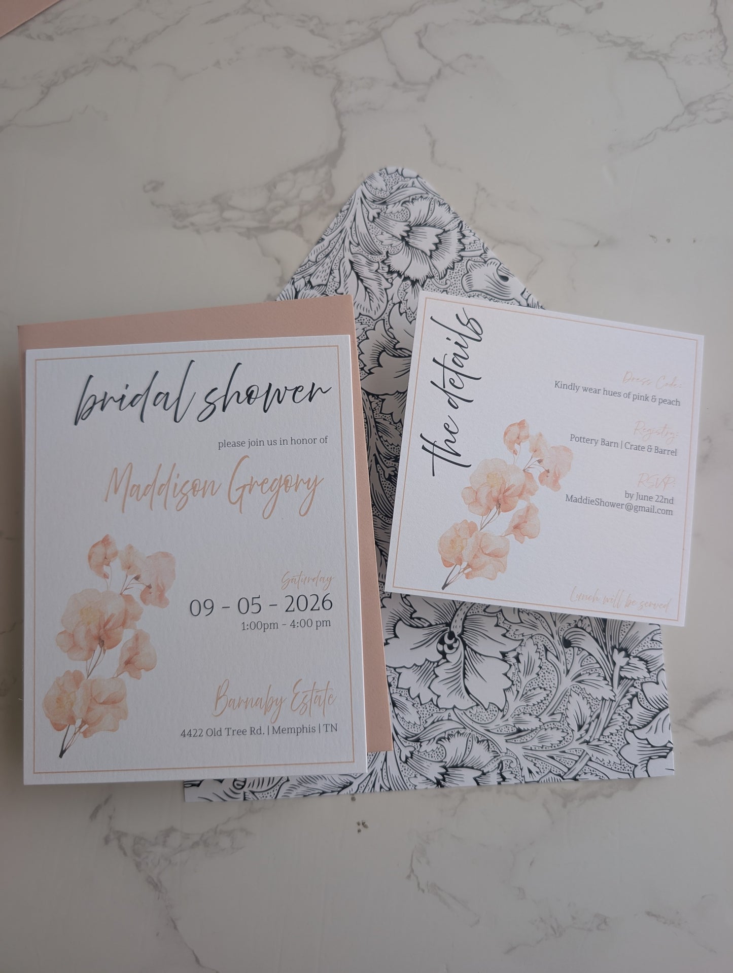 Sweet Pea Invitation Suite | 4 pc