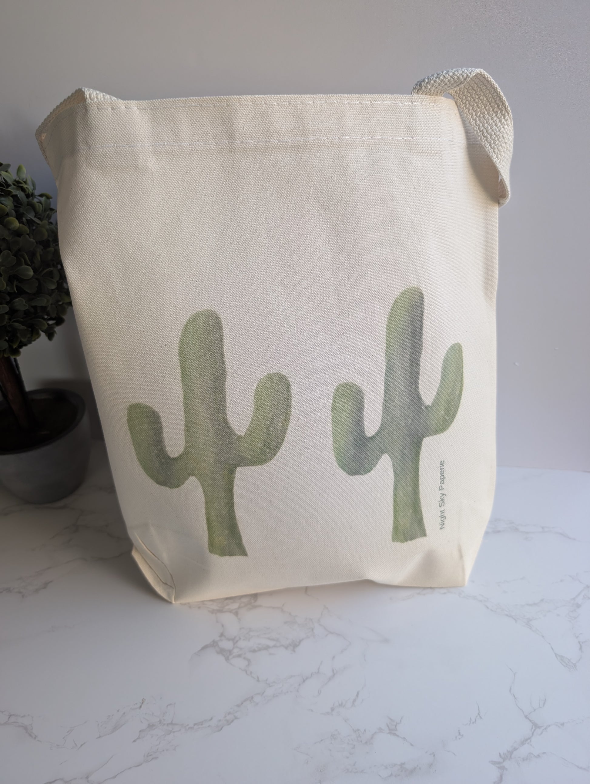 Canvas Tote Bag | 13.5" square