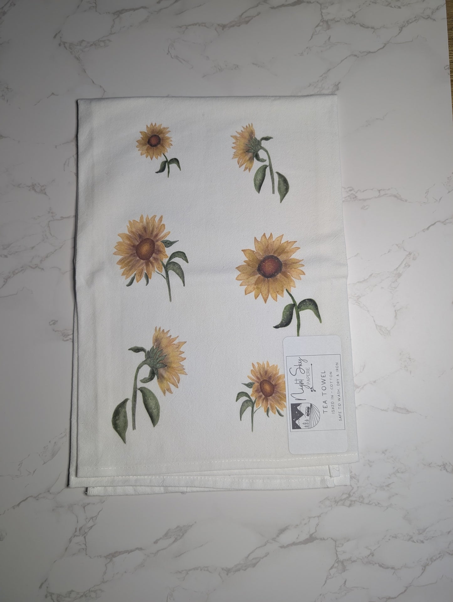 Tea Towel | Cotton | 27x27 | 15x20 | Watercolor