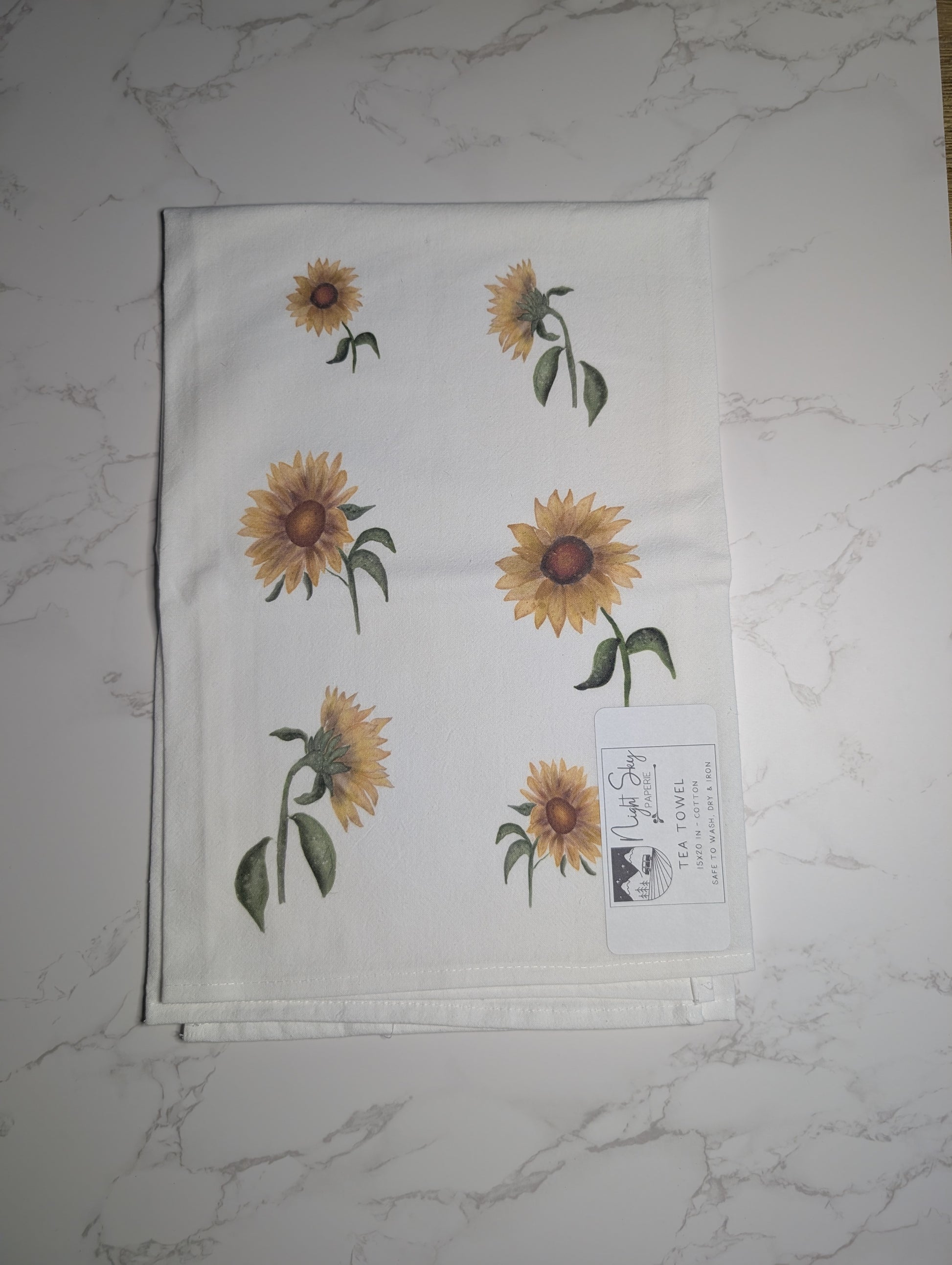 Tea Towel | Cotton | 27x27 | 15x20 | Watercolor