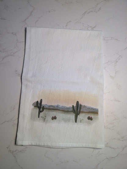 Tea Towel | Cotton | 27x27 | 15x20 | Watercolor