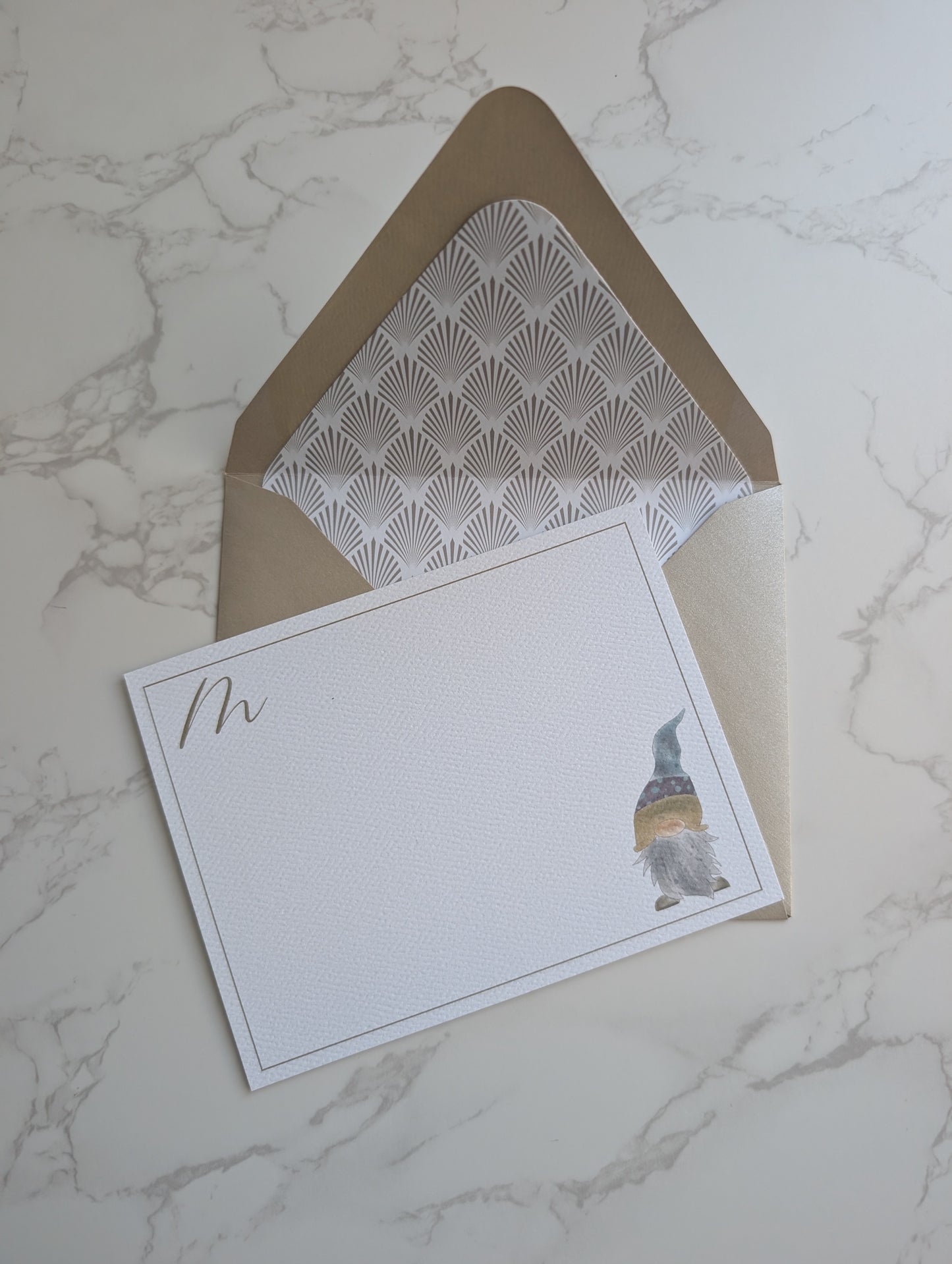 Monogram Card Lined Envelope Discontinued