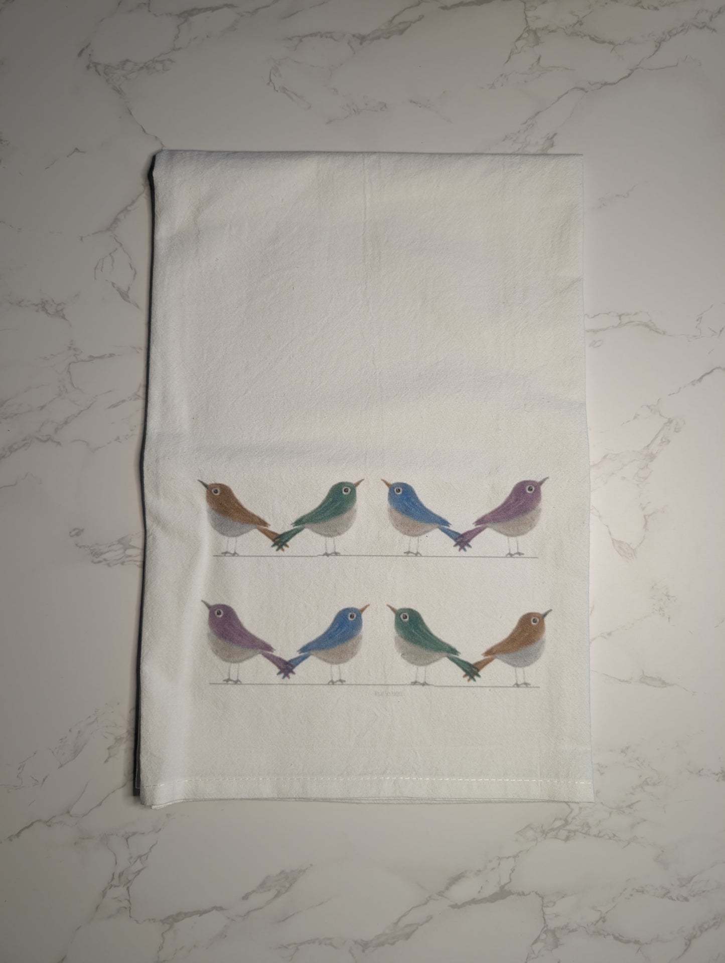 Tea Towel | Cotton | 27x27 | 15x20 | Watercolor