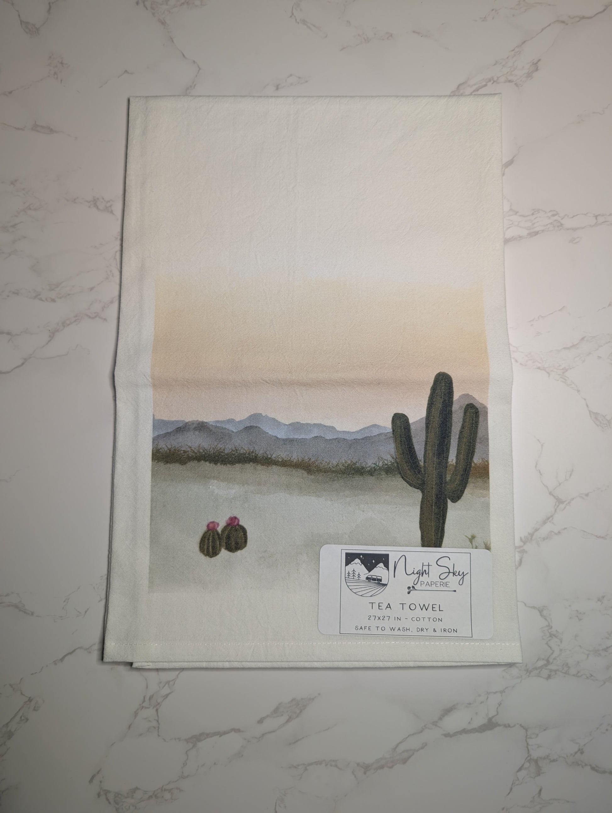 Tea Towel | Cotton | 27x27 | 15x20 | Watercolor