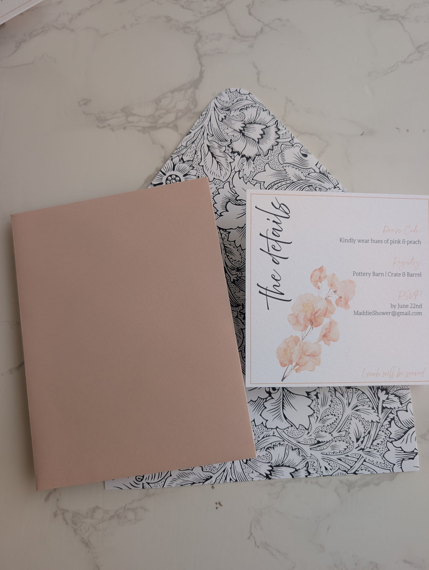 Sweet Pea Invitation Suite | 4 pc