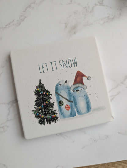 Coaster | Holiday Collection | Round | Ceramic