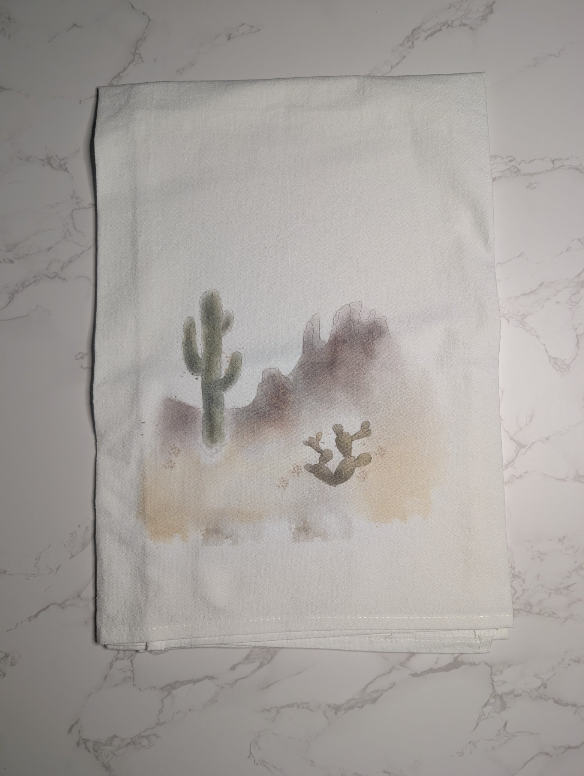 Tea Towel | Cotton | 27x27 | 15x20 | Watercolor