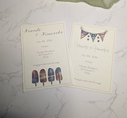 4th of July | Invitation Suite | A7 (5x7)