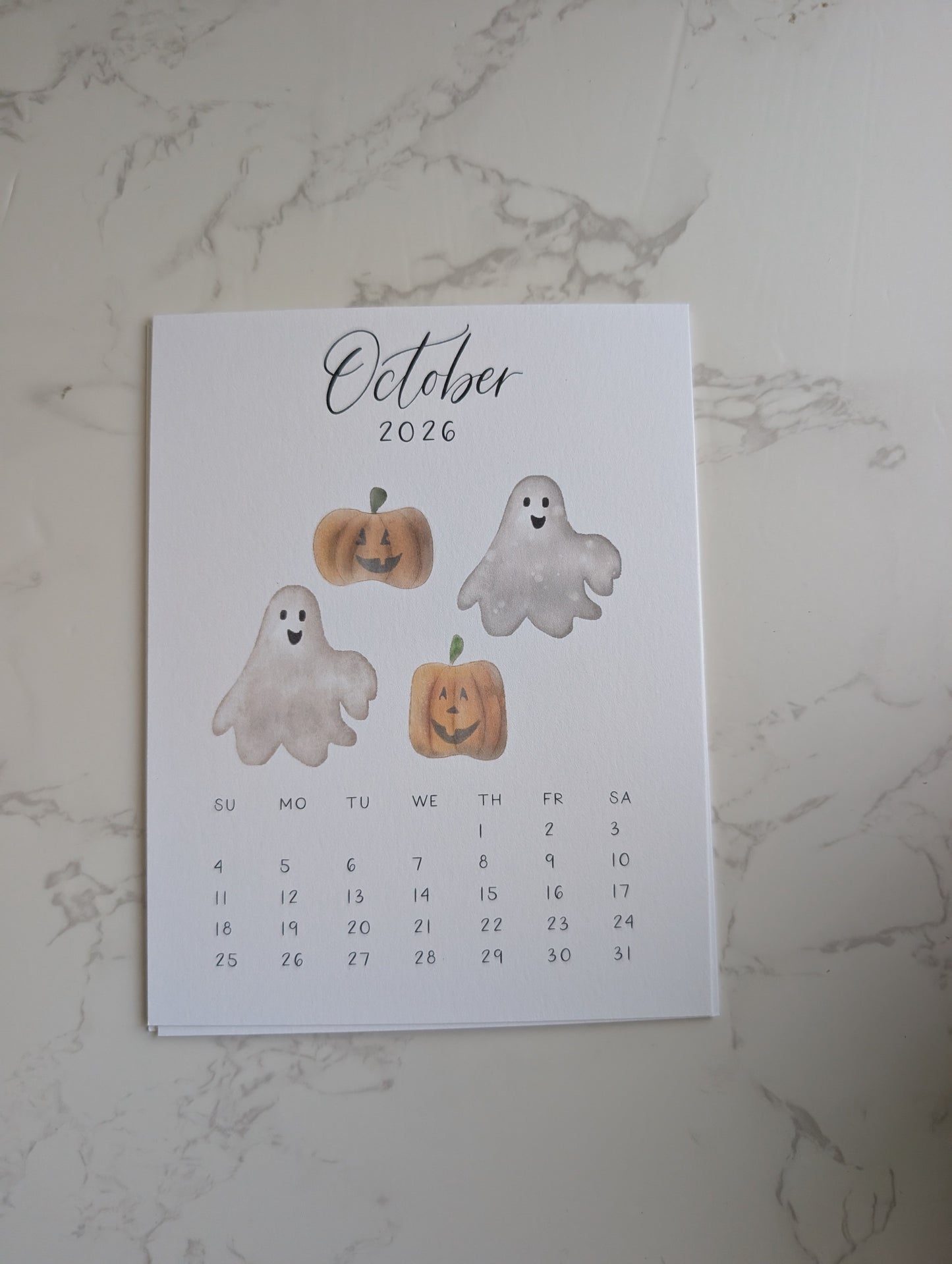 2026 Calendar | Jun-Dec | Desktop | Watercolor Design