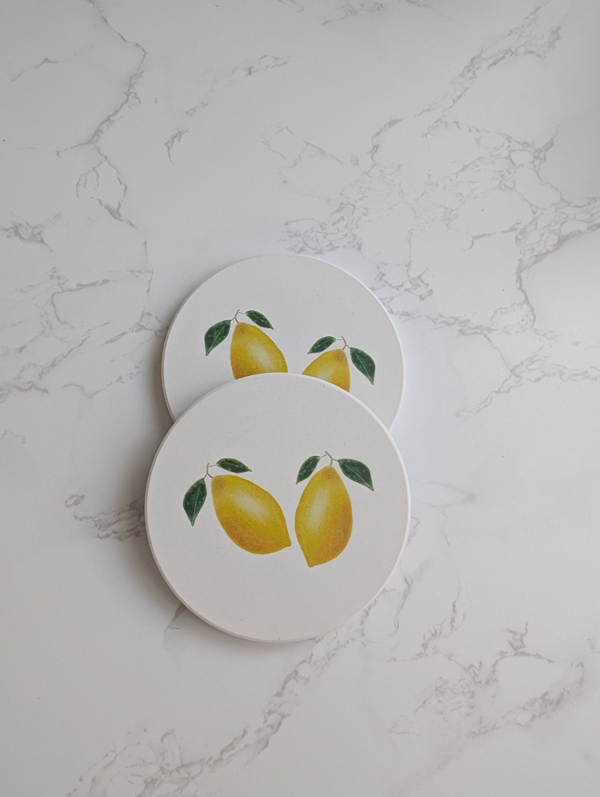 Coaster | Ceramic | Round | 2ct. | Watercolor