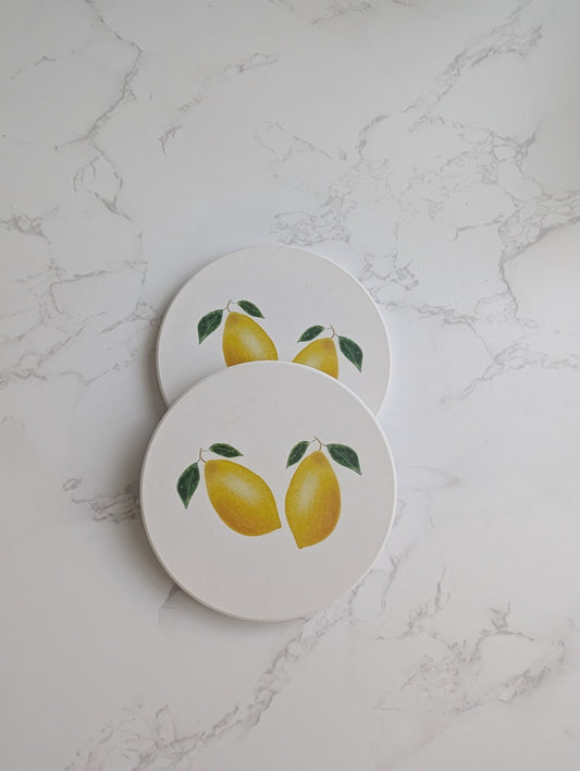 Coaster | Ceramic | Round | 2ct. | Watercolor