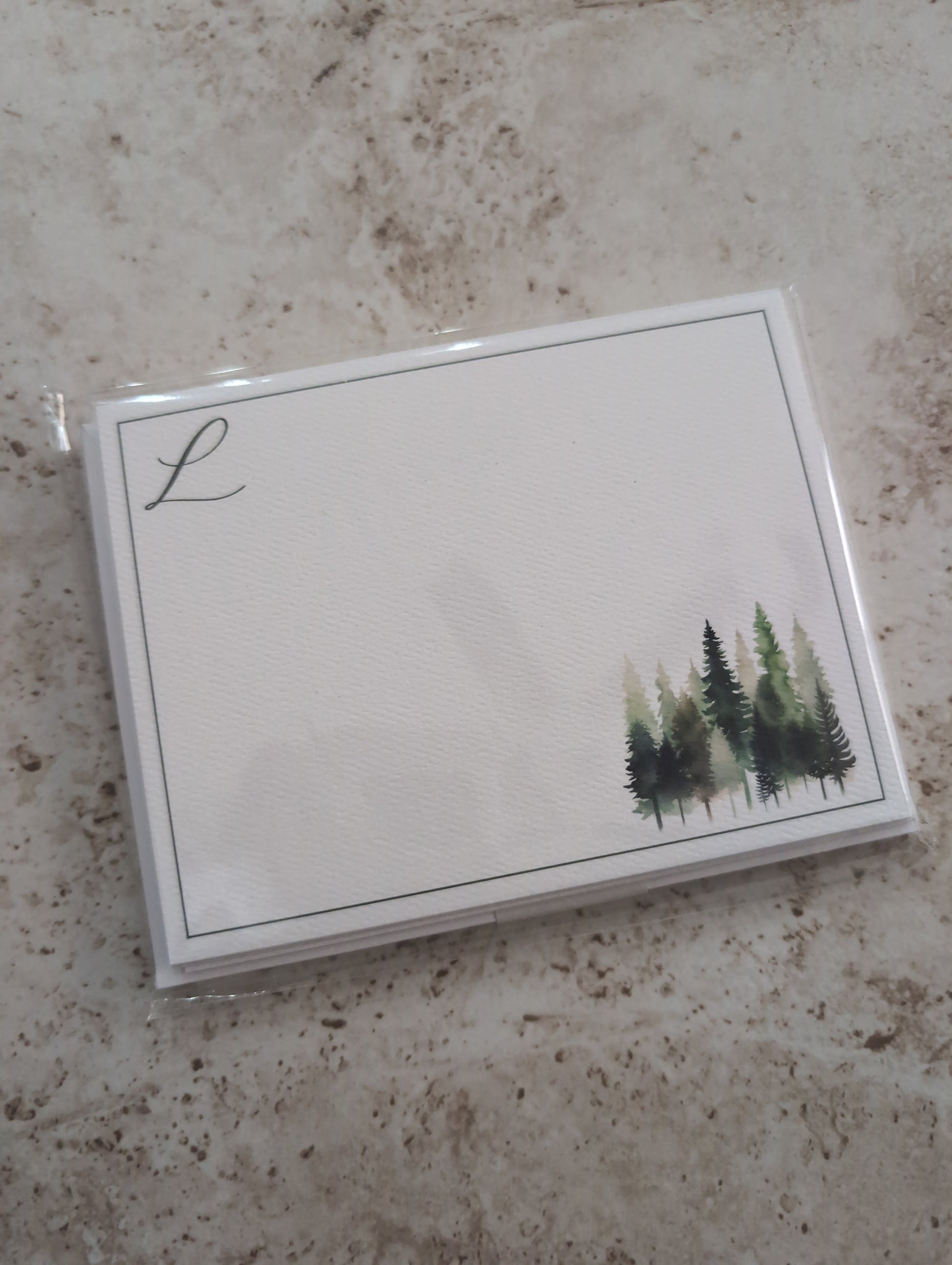 Monogram Card Lined Envelope Discontinued