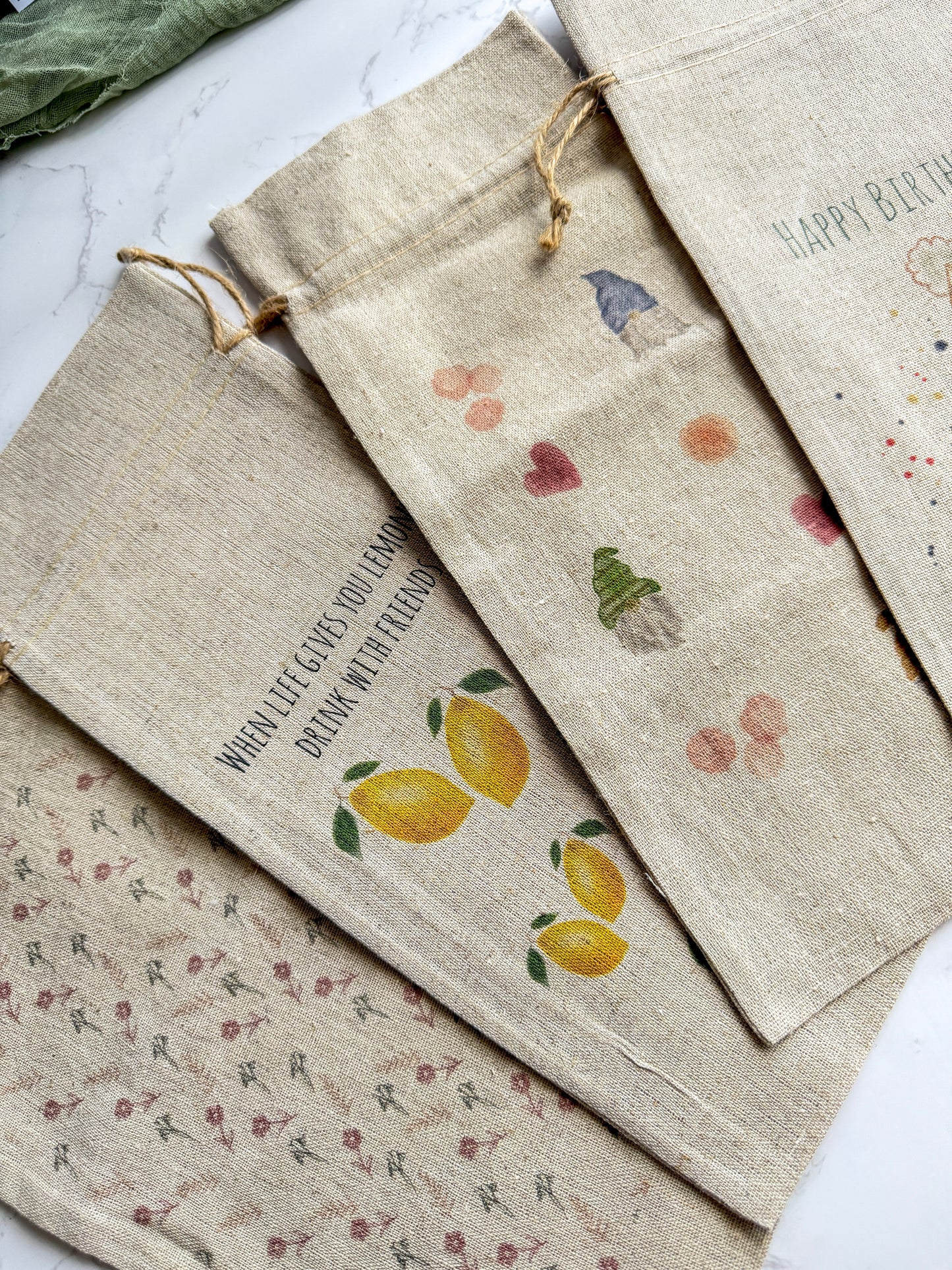 Wine Bag - Linen