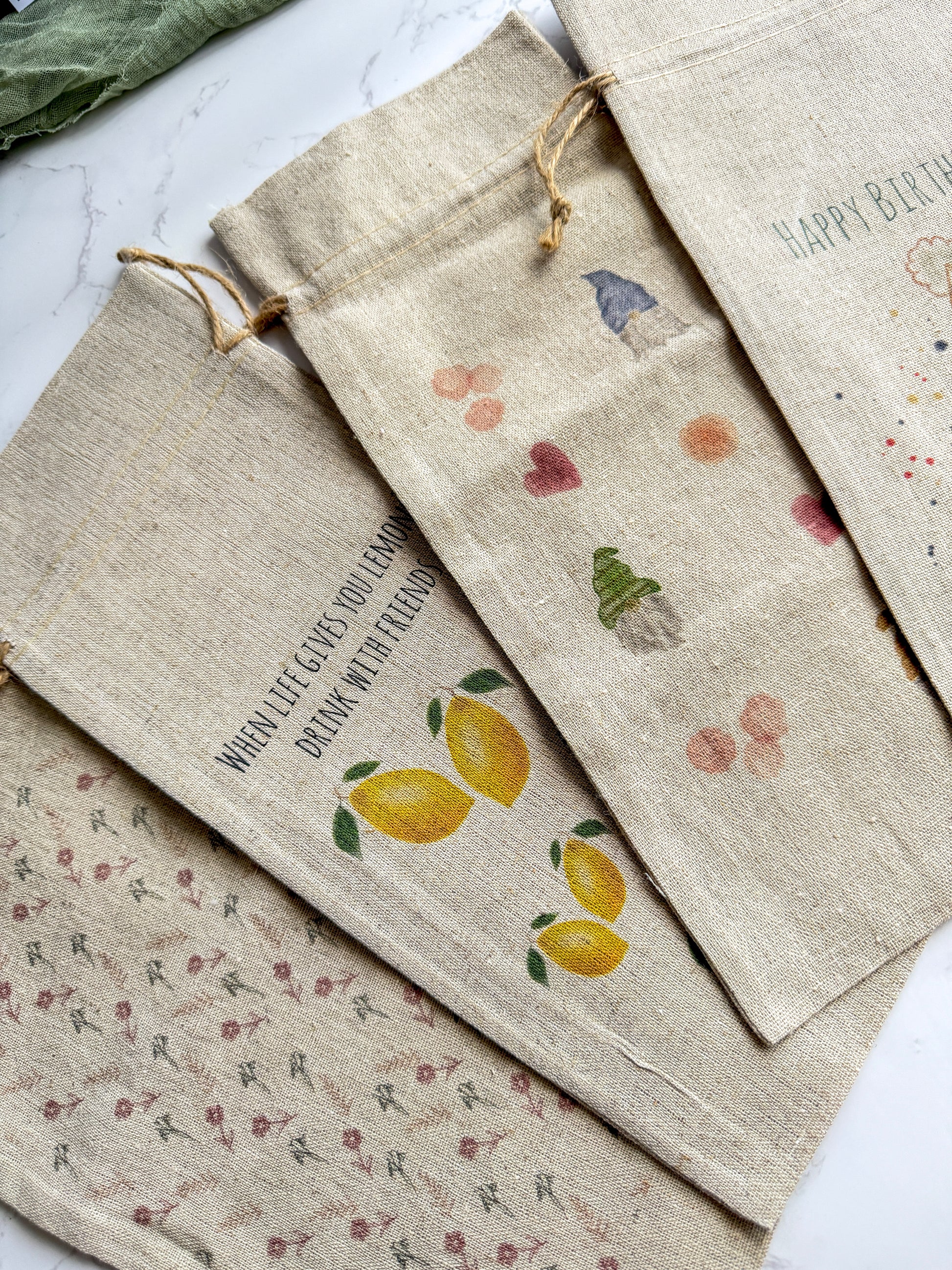 Wine Bag - Linen
