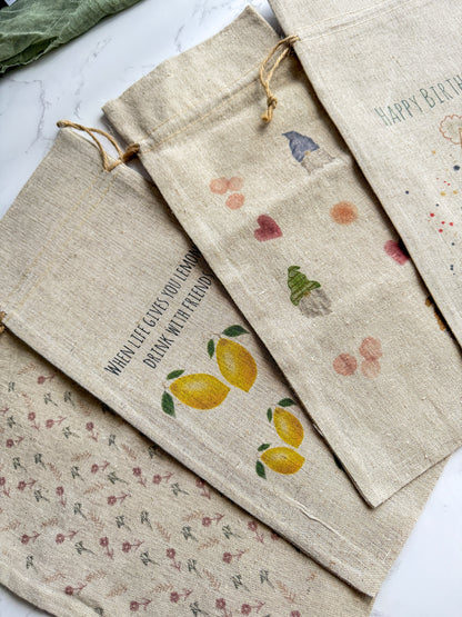 Wine Bag - Linen