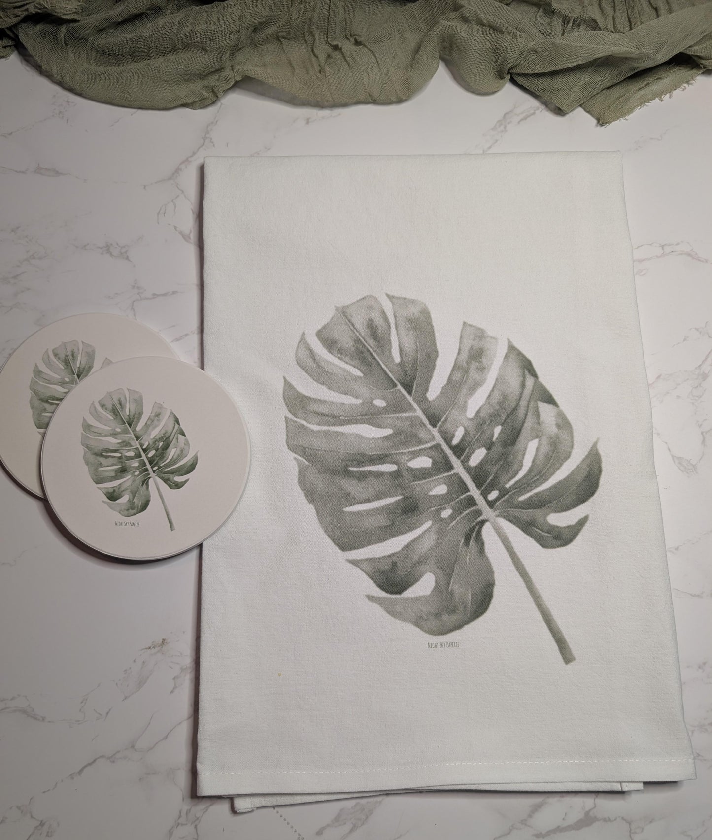 Coaster | Ceramic | Round | 2ct. | Watercolor