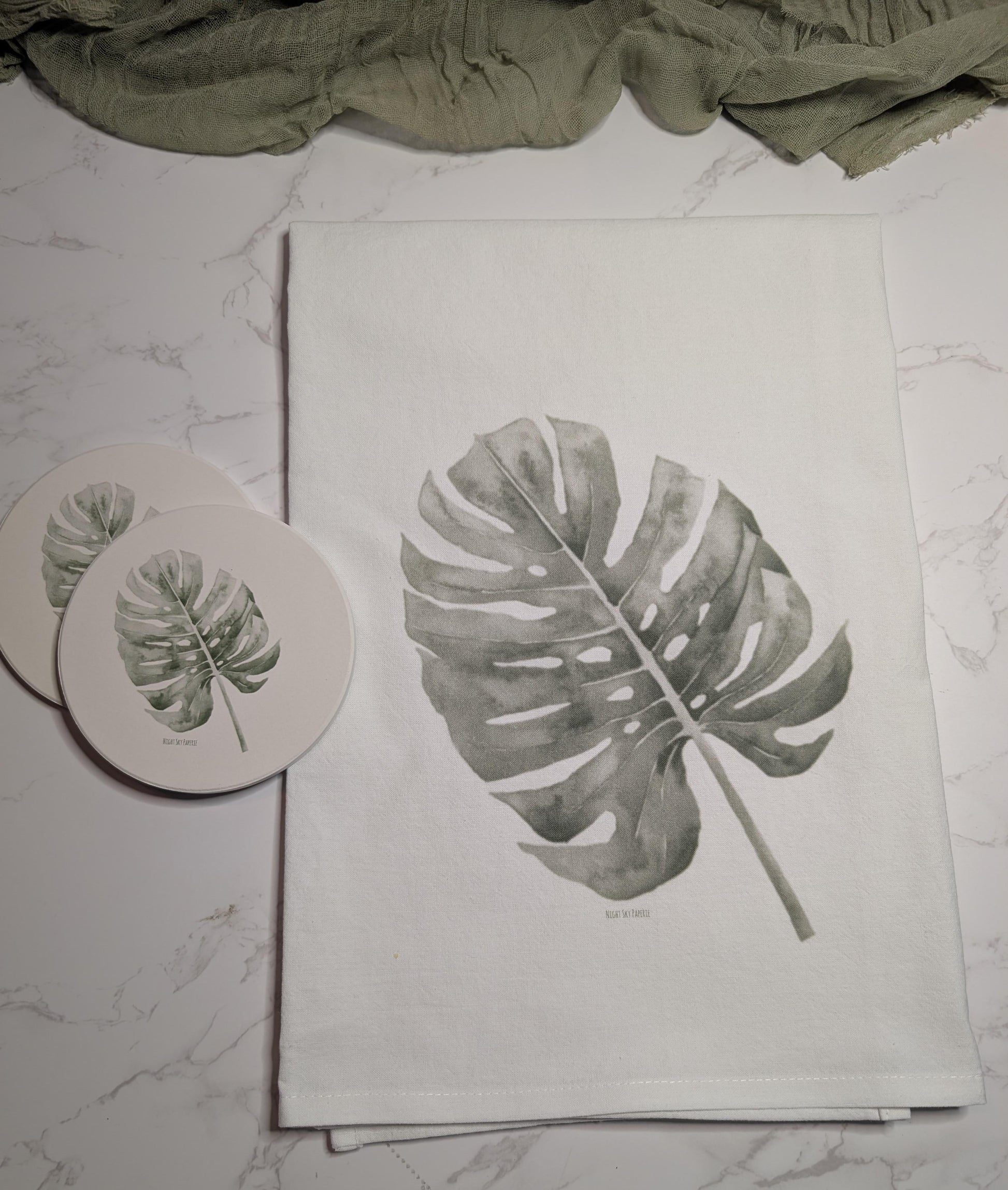 Coaster | Ceramic | Round | 2ct. | Watercolor