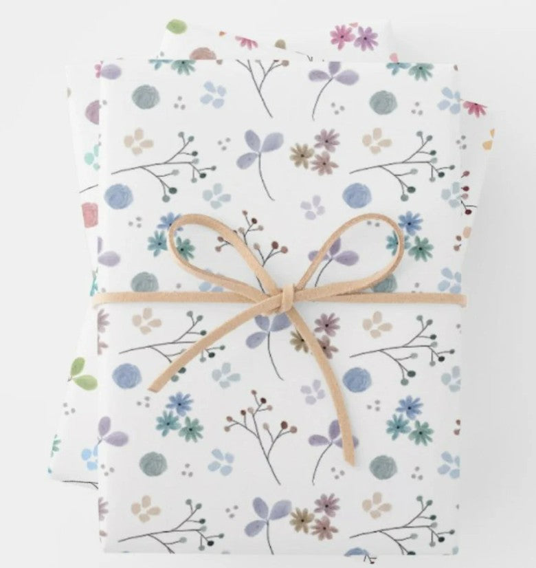 Floral Pattern Gift Wrap