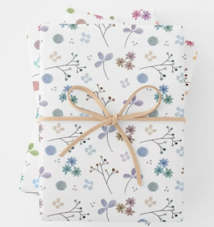 Floral Pattern Gift Wrap