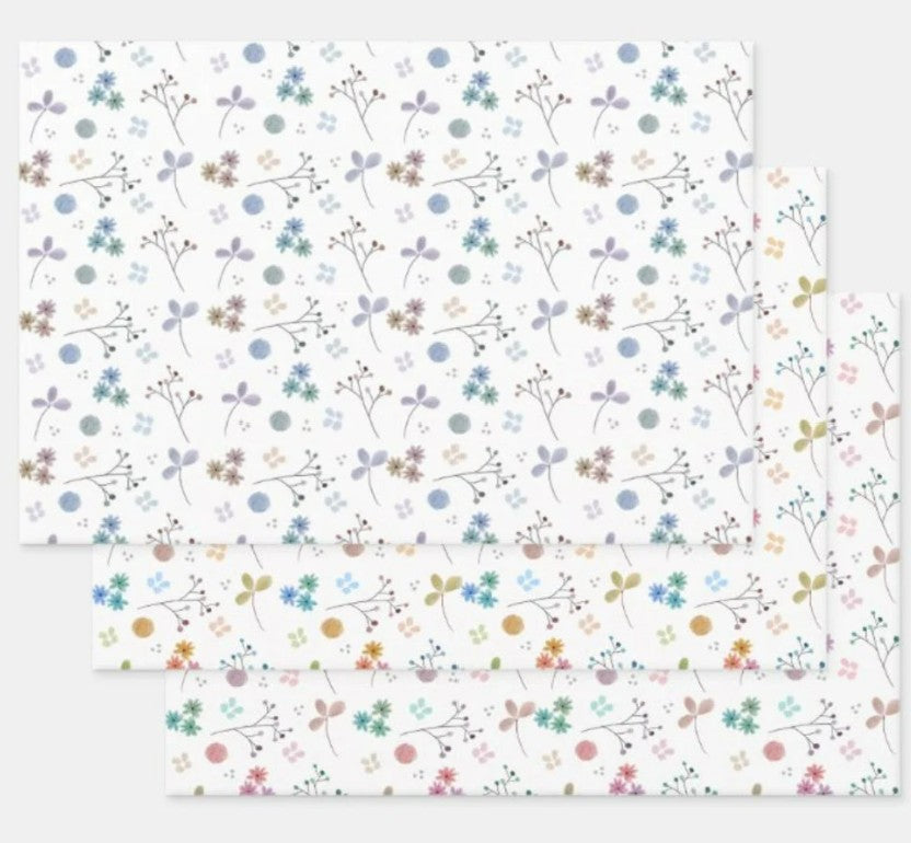 Floral Pattern Gift Wrap